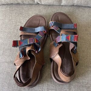 Merrell Brown and Multicolor Sandals